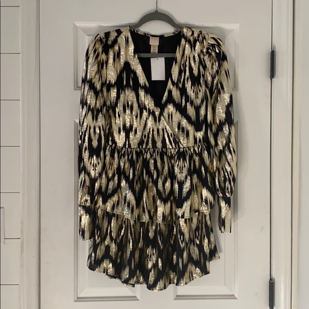 H&M Tiered Wrap-Front Dress